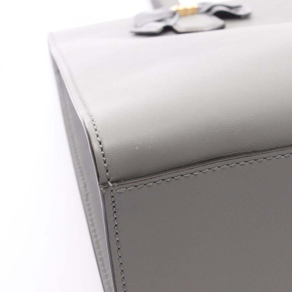 GUCCI Authentic Gray Leather Tote Bag - Picture 9 of 9